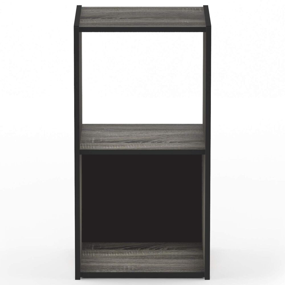 HOMLUX 2-Cube Open Shelf Bookshelf in French Oak, , large