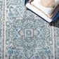 Safavieh Cabana CBN680N 5"5" x 7"7" Navy and Grey Indoor/Outdoor Area Performance Rug, , large
