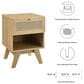 Modway Soma 1 Drawer and 1 Shelf Nightstand in Oak, , large