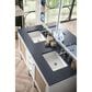 James Martin Vanities Addison 60" Double Bathroom Vanity in Glossy White with 3 cm Arctic Fall Solid Surface Top and Rectangular Sinks, , large
