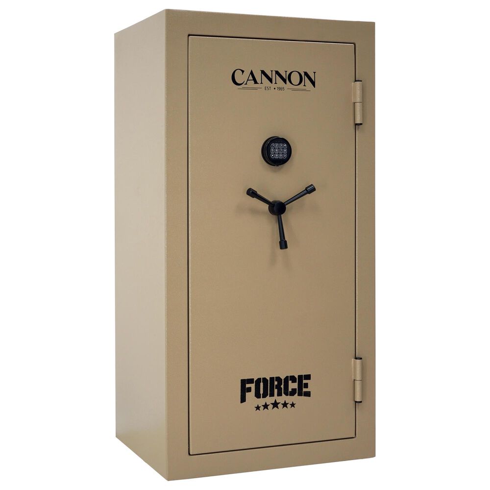 Cannon Force Series 38-Gun Fireproof Gun Safe with Electronic Lock in Hammertone Desert Sand, , large