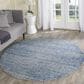 Safavieh Adirondack ADR117D-4R 4" x 4" Blue/Silver Round Rug, , large