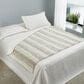 Duke Imports Leopard Stripe Plush Throw in Ivory and Cream, , large