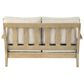 Ashley Clare View Loveseat with Beige Cushion in Antique Teak, , large