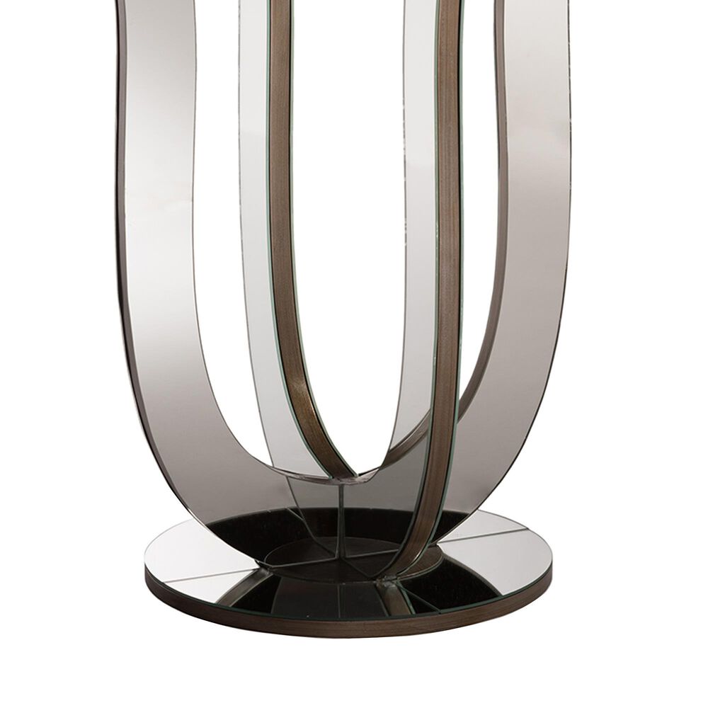 Baxton Studio Kylie Accent Side Table in Silver, , large