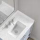 37B Ravello 30" Single Bathroom Vanity Cabinet in Soft Blue with Marble Top and Backsplash, , large