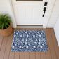 Dalyn Rug Company Soft Essentials Floral Navy 1"8" x 2"6" Indoor/Outdoor Area Rug, , large