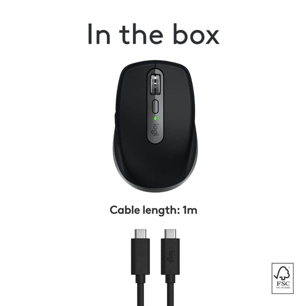 Logitech MX Anywhere Mac 3S Wireless Mouse in Space Grey, , large