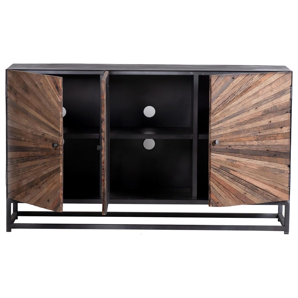 Waltham Astral Plains 3-Door 59&quot; TV Console in Brown, , large