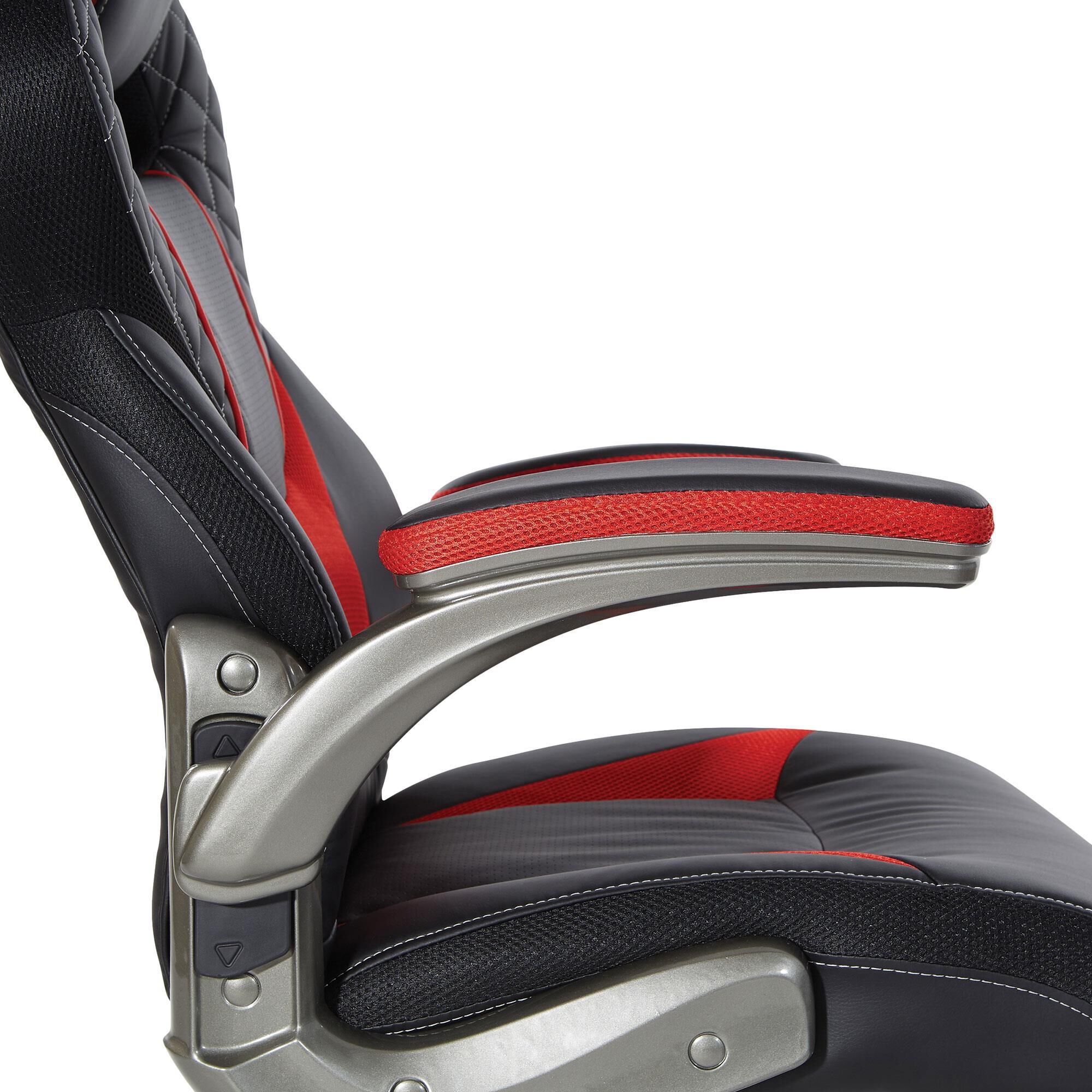OSP Home Oversite Gaming Chair in Black and Red NFM