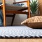 Safavieh Martha Stewart Cotton MSR401M 6"7" x 9" Blue and Grey Area Rug, , large