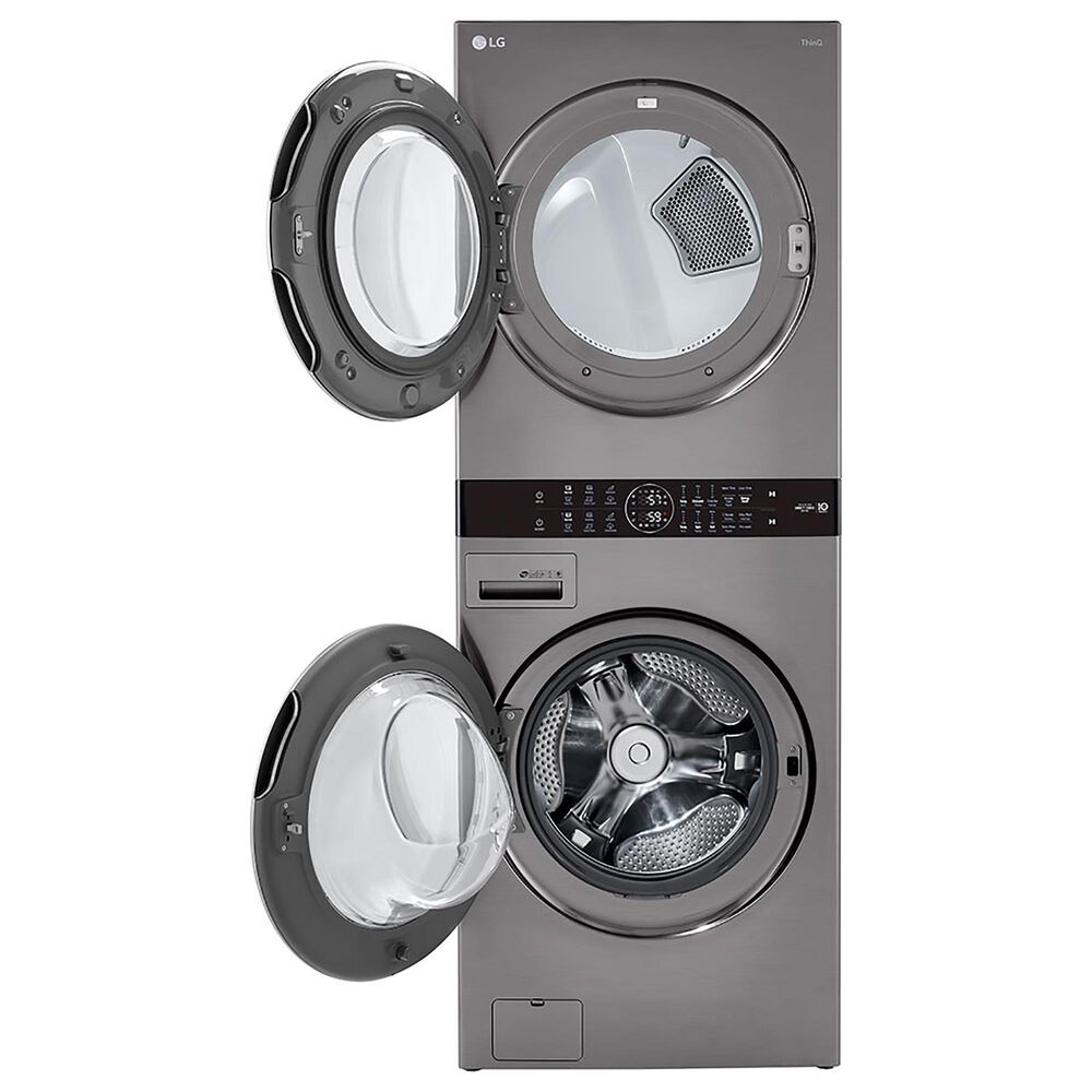 LG WashTower 4.5 Cu. Ft. Washer and 7.4 Cu. Ft. Gas Dryer in Graphite Steel, , large