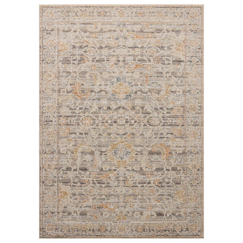 Loloi Milena Charcoal and Apricot 4" x 7"6" Area Rug, , large