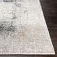 Surya Solar 5" x 7"6" Black, Charcoal, Saffron, White and Light Gray Area Rug, , large