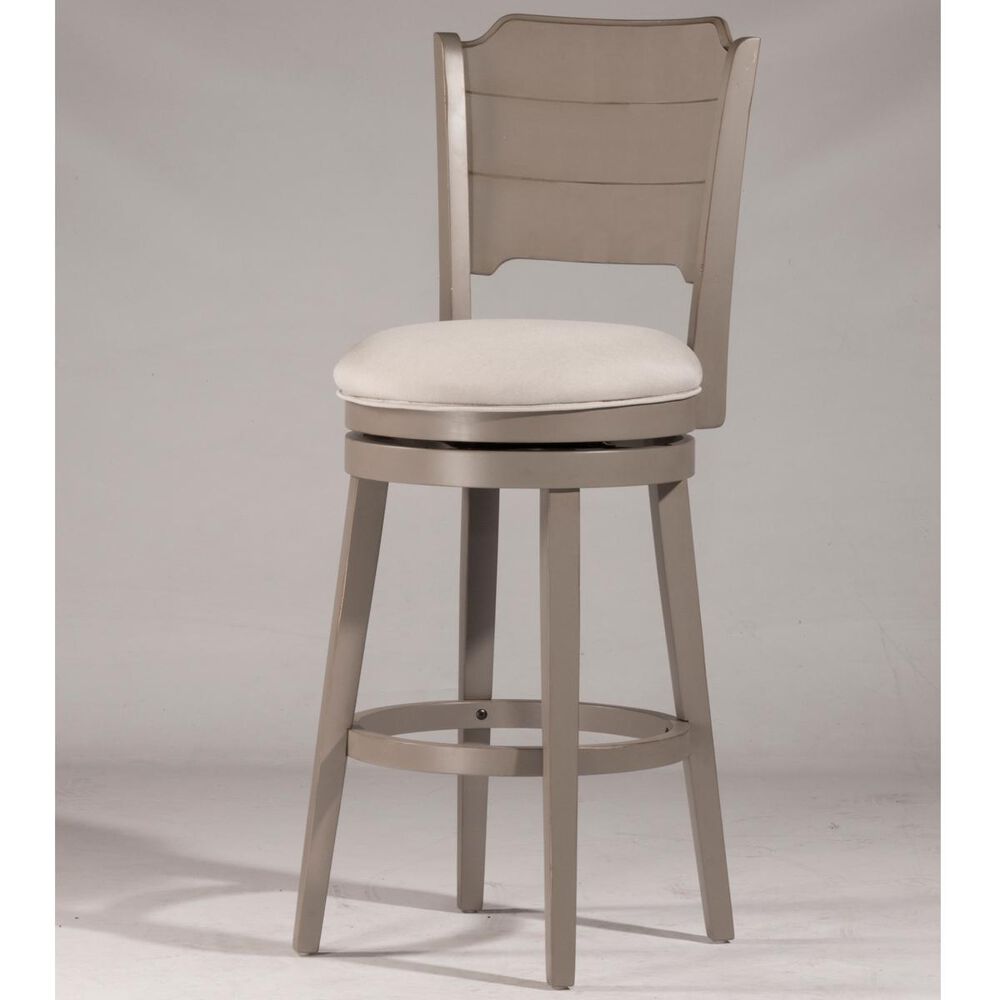 Richlands Furniture Clarion Swivel Counter Stool with Fog Seat in Distressed Gray, , large