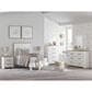 Ashley Linnocreek Twin Panel Bed in White and Warm Brown, , large