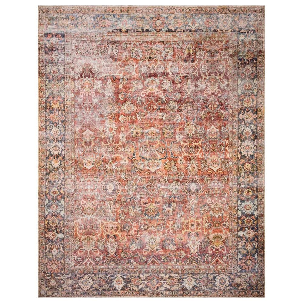 Loloi II Layla LAY-02 3"6" x 5"6" Spice and Marine Area Rug, , large