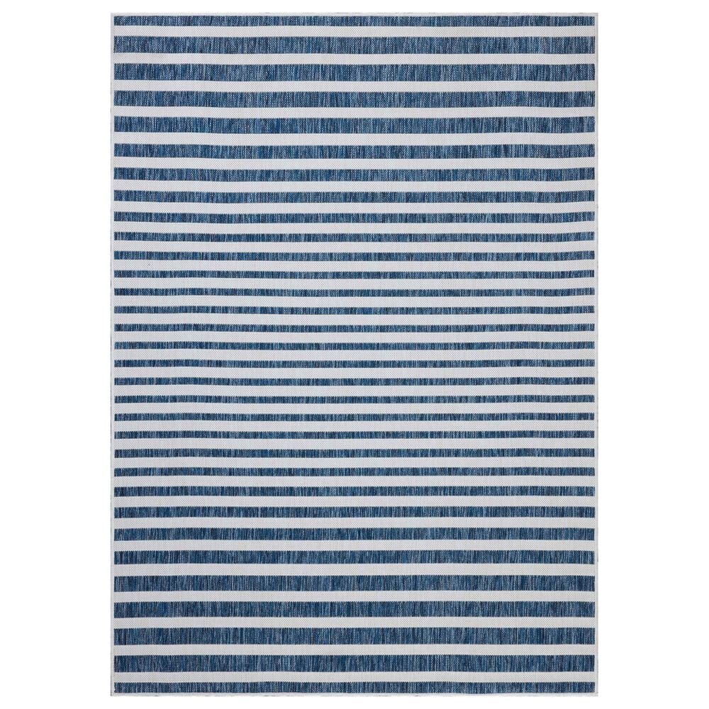 Loloi Easton Denim and Ivory 2"3" x 3"9" Indoor/Outdoor Area Rug, , large