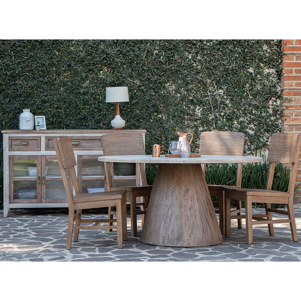 Fallridge Sahara Dining Table in Cream and Caramel - Table Only, , large