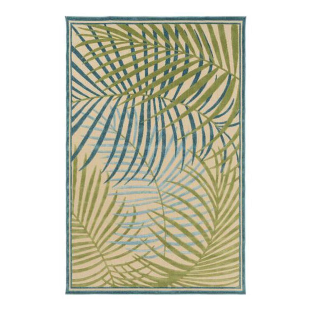 Surya Portera PRT-1064 7"10" x 10"8" Blue/Green/Aqua Area Rug, , large