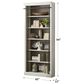 Wycliff Bay Toulouse Bookcase in Aged White and Warm Gray without Ladder, , large