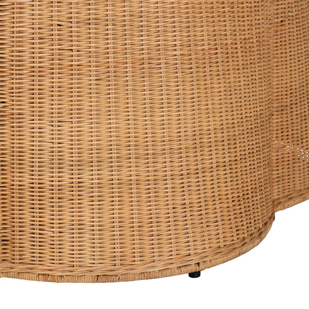 Baxton Studio Palm Coffee Table in Light Honey, , large