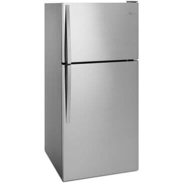 Whirlpool 18 Cu. Ft. Top Freezer Refrigerator with Flexi Slide Bin in Monochromatic Stainless Steel, , large