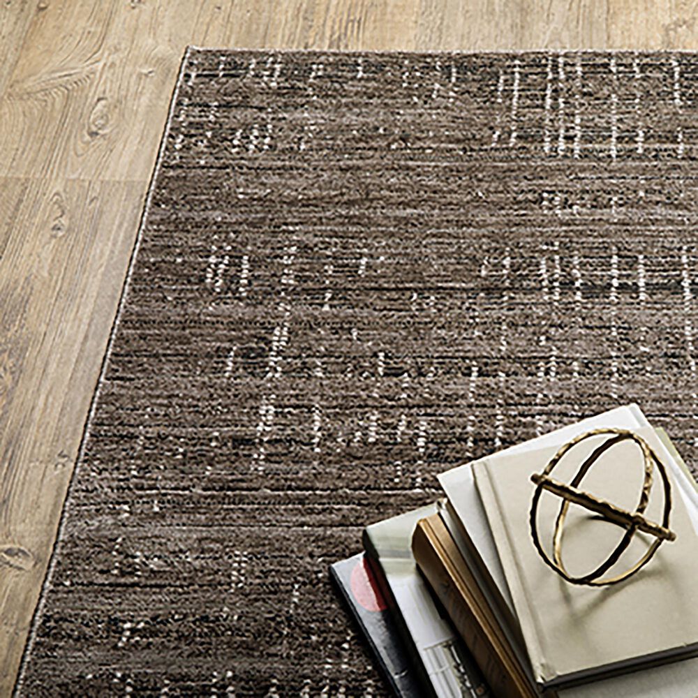 Oriental Weavers Nebulous Tweed 3&#39;3&quot; x 5&#39; Charcoal Area Rug, , large