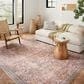 Loloi Adrian 7"6" x 9"6" Rust and Denim Area Rug, , large