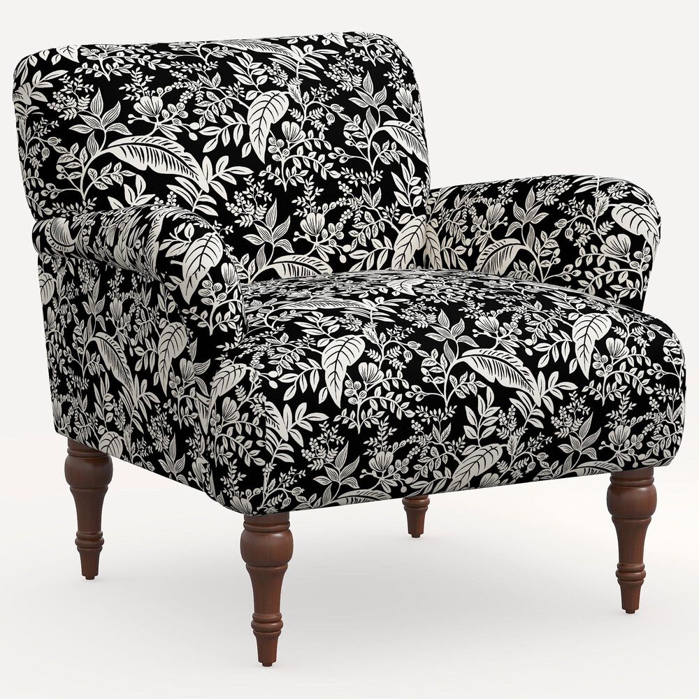 Rifle Paper Co Crafted by Cloth and Company Bristol Chair in Canopy Black/Cream, , large