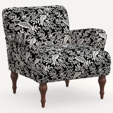 Rifle Paper Co Crafted by Cloth and Company Bristol Chair in Canopy Black/Cream, , large