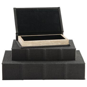 Ashley Jolina Decorative Box in Black (Set of 3), , large