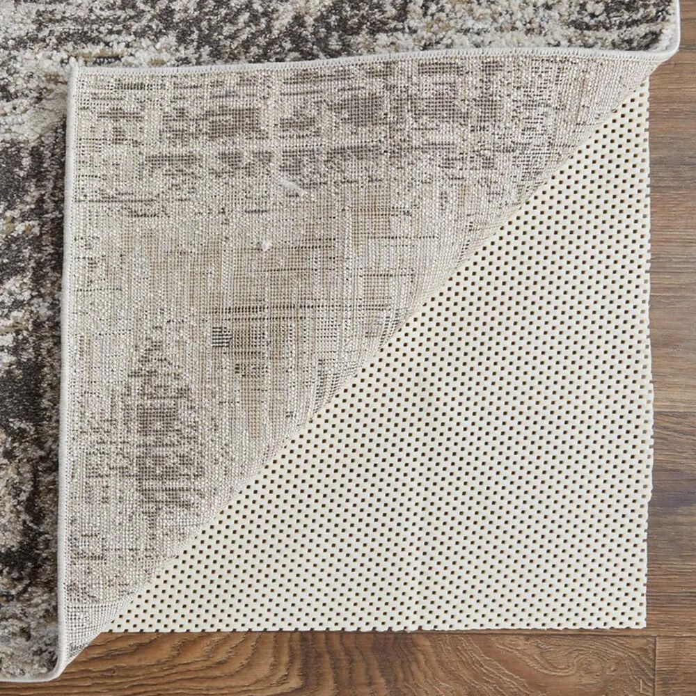 Feizy Vancouver 2&#39;10&quot; x 7&#39;10&quot; Ivory and Charcoal Runner, , large