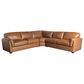 Simon Li 3-Piece Symmetrical Leather Sectional in New Berlin Honey, , large