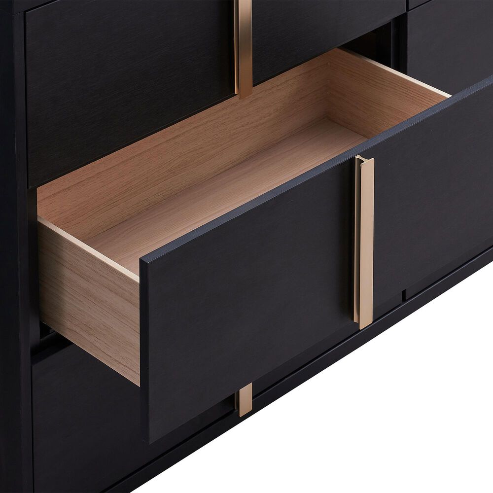 Pacific Landing Marceline 6-Drawer Dresser in Black, , large
