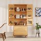 Hearth and Haven 70" Kitchen Pantry Cabinet in Natural, , large