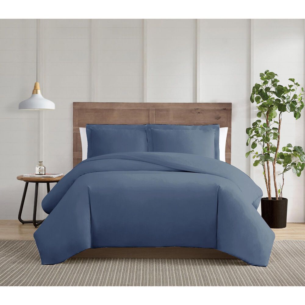 Pem America Truly Calm Silver Cool 2-Piece Twin/Twin XL Duvet Set in Blue, , large