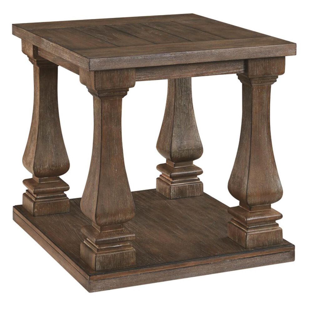 Ashley Johnelle End Table in Weathered Gray, , large