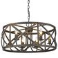 Golden Lighting Alcott 6-Light Chandelier in Antique Black and Gold, , large
