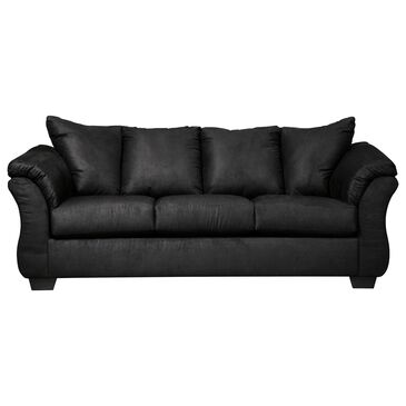 Signature Design by Ashley Darcy Stationary Full Sleeper Sofa in Black, , large