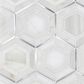 MS International Medici Silver Pattern White Cool 11" x 13" Mosaic Sheet, , large