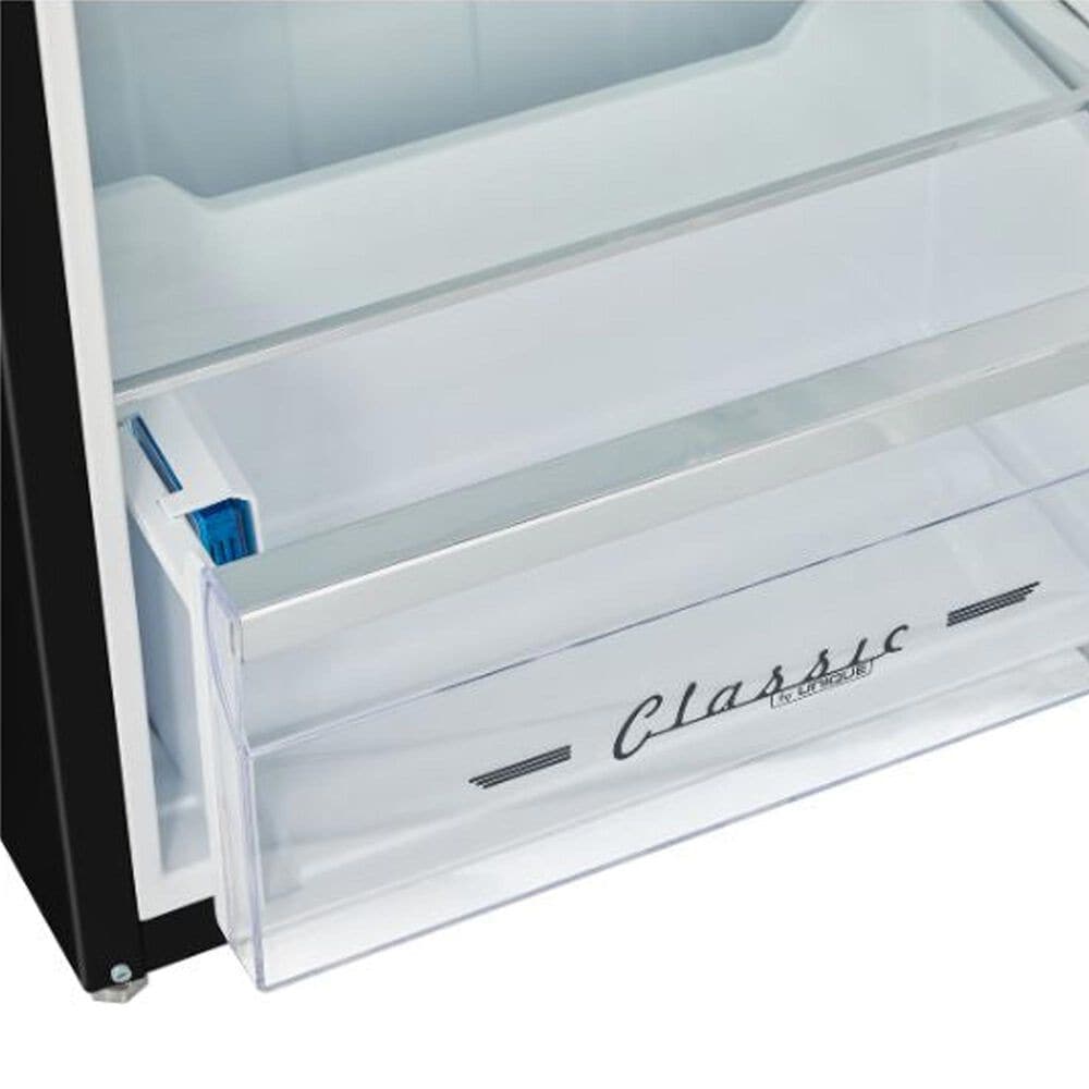 Unique Appliances Classic Retro 7.5 Cu. Ft. Top Freezer Refrigerator in Matte Black, , large