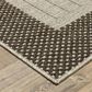 ROW by Oriental Weavers Zarina Striped Beige and Brown 3"3" x 5" Indoor/Outdoor Area Rug, , large