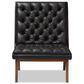 Baxton Studio Annetha Lounge Chair in Black, , large
