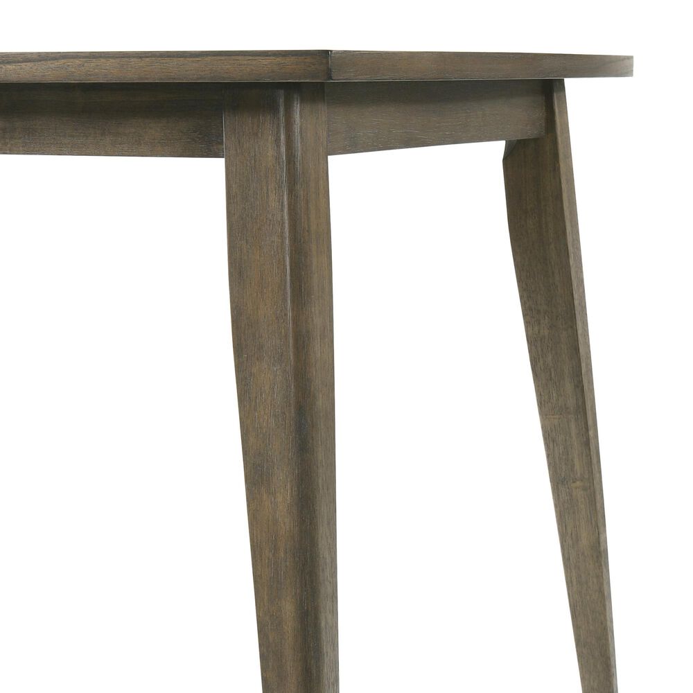 HOMLUX 88"W Rectangle Dining Table with Extension Leaf Modern in Vintage/Dark Walnut, , large