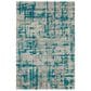 Dalyn Rug Company Brisbane Abstract 3" x 5" Teal Area Rug, , large