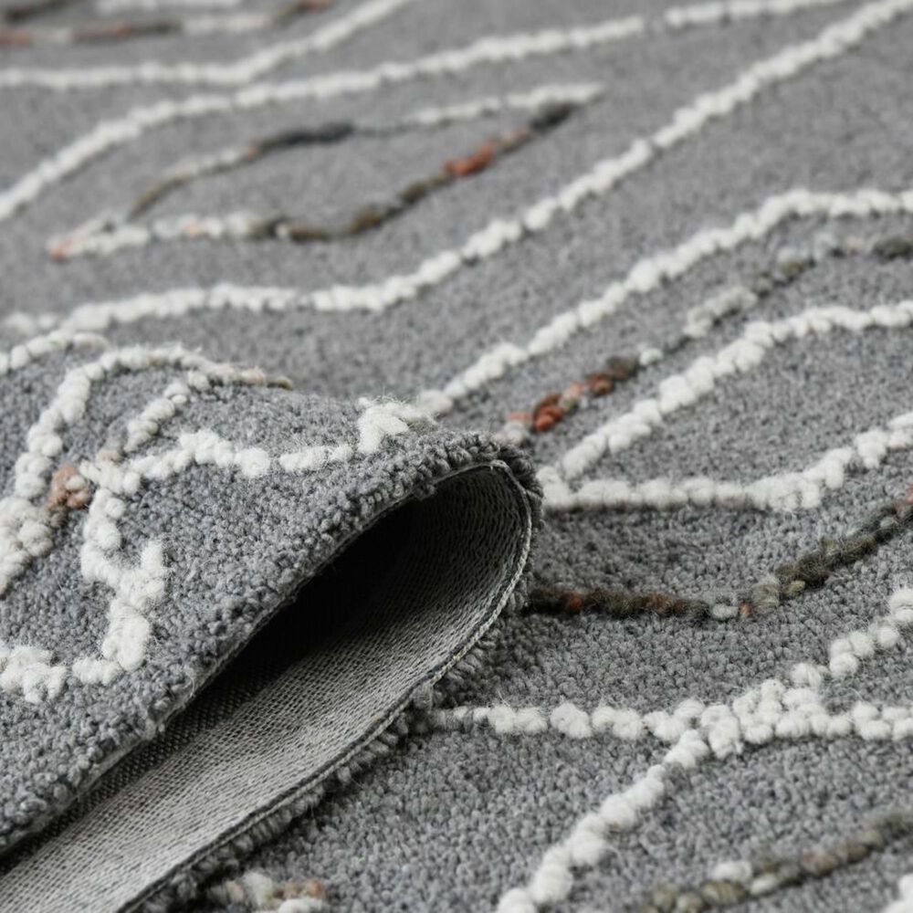 Amer Rugs Berlin BER-8  2&#39; x 3&#39; Dark Gray Area Rug, , large
