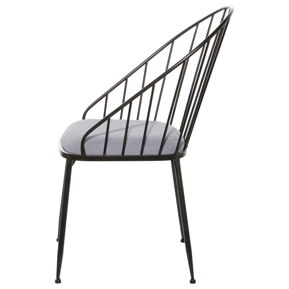 Maple and Jade Arm Chair in Black, , large