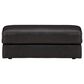 Ashley Amiata Leather Ottoman in Onyx, , large
