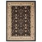 Safavieh Lyndhurst LNH316 8" x 11" Black and Ivory Area Rug, , large